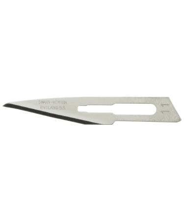 Swann-Morton 0203 Carbon Steel Surgical Scalpel Blade Sterile Size #11 Individual Foil Pack 100 Count