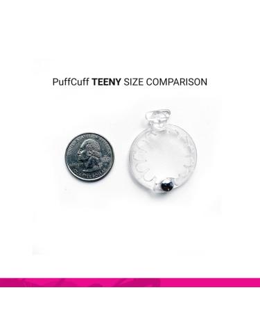 PuffCuff Teeny 0.75 Inch Hair Clamps for Natural, Fine, Coiled, Coarse & Frizzy Hair - Clear, 5 Pieces - Buy Online on GoSupps.com