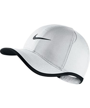 Nike Kids' Youth Aerobill Featherlight Cap White/Black/Black One Size