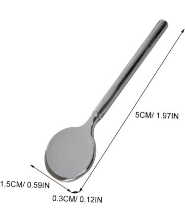 Didiseaon Eye Cream Stick Cosmetic Spoon Tools for Skincare Beauty Scoop Make up Spoon Spoon Moisturizer Applicator Spoon Makeup Spoon Round Head Zinc Alloy Product 5.00X1.50X0.30CM Silver - Buy Online on GoSupps.com