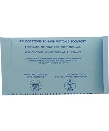 SIC-SAC Motion Sickness Bag 10-Pack: Convenient Disposable Nausea Bags - Buy Online on GoSupps.com