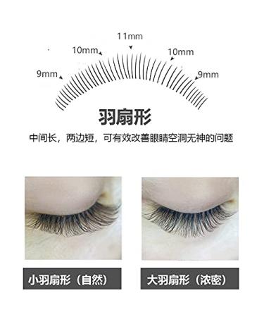 Handmade 10D Eye Eyelash Extensions - Mixed Length 8/9/10/12mm - Individual Fairy Style Lashes - International Shipping - Buy Online on GoSupps.com