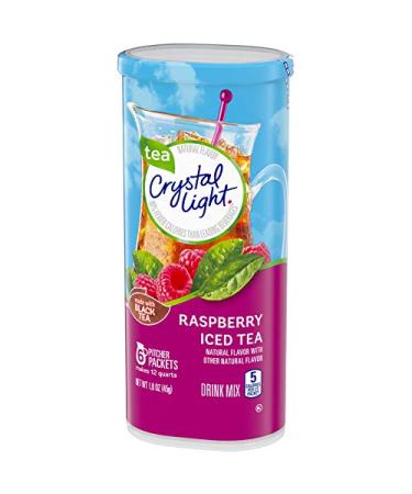Crystal Light Sugar-Free Raspberry Iced Tea Powdered Drink Mix - 72 Pitcher Packets, 6 Count (Pack of 12) - Buy Online on GoSupps.com