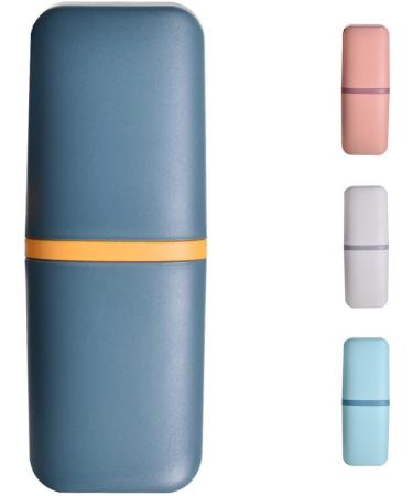 Portable Raccoon Travel Toothbrush Set - Blue Toothbrush Holder & Storage Box for Camping Hiking & Business Trips - Buy Online on GoSupps.com