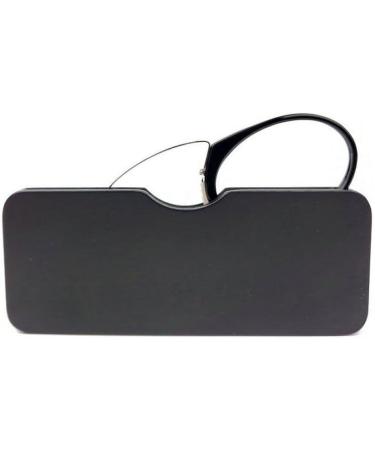 Buy Armless Reading Glasses for Men & Women - Slim Flat Nose Glasses in Mini Portable Case - Stylish Black Design - Buy Online on GoSupps.com