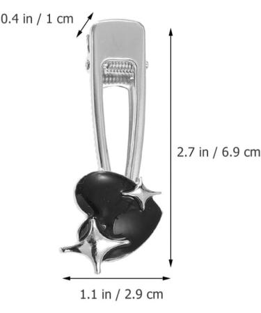 FRCOLOR Hair Accessories Hair Clamps Star Clips Girls Hair Accessories Hair Clips for Thin Hair Kawaii Hair Clips Hair Barrettes for Women Heart Hair Clip Bangs Hairpin Miss Metal - Buy Online on GoSupps.com