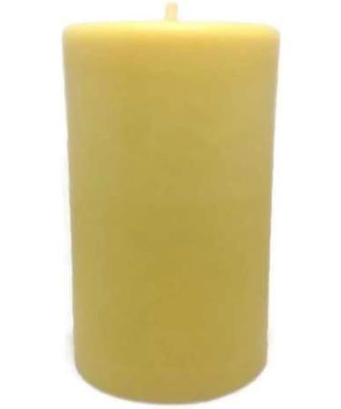 Buy Bear Natural Organics 3.75" Golden Yellow Unscented Aromatherapy Pillar Candle - International Shipping Available - Buy Online on GoSupps.com
