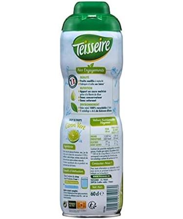 TEISSEIRE - Lime Syrup 600 ml - (Set of 4) - Buy Online on GoSupps.com