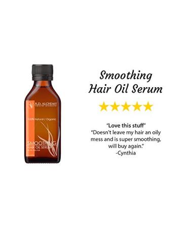 RD Alchemy Natural & Organic Smoothing Hair Oil Serum - Frizz Ease Treatment for Smooth, Moisturized, Shiny Hair - Buy Online on GoSupps.com