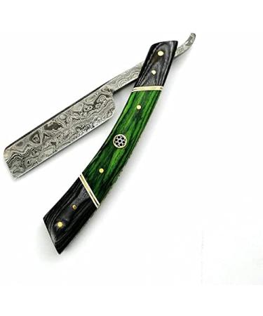 Handmade Damascus Steel Barber Razor Classic Straight Edge Shaving Razor with Wooden Case | Perfect Gift for Men - Buy Online on GoSupps.com