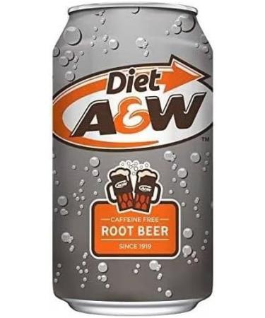 A&W Diet Root Beer (PACK OF 24) - BOX OF 12 X 2 - Caffeine Free. - Buy Online on GoSupps.com