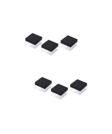 FOMIYES 6 pcs Grids Cosmetic Portable Puff Without Powder Case Makeup Loose Bottle Square Empty Four Size 2x2pcs As Shownx2pcs