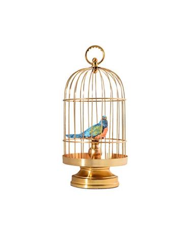 Art Collectible Ornament Decoration Crafts Metal Living Room Home Bird Cage Display (Size : L) ()