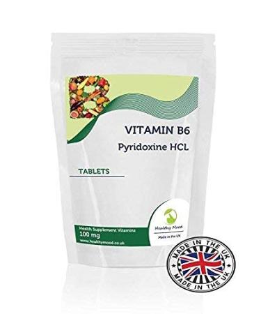 Vitamin B6 Pyridoxine HCL 100mg 180 Tablets - LetterBox Friendly UK Fast Delivery