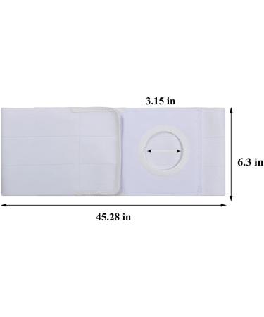 XJz Slope Cotton Soft Stoma Hernia Belt - Breathable Waist Support Girdle & Belly Binder with Stoma Opening - XL Size - Buy Online on GoSupps.com
