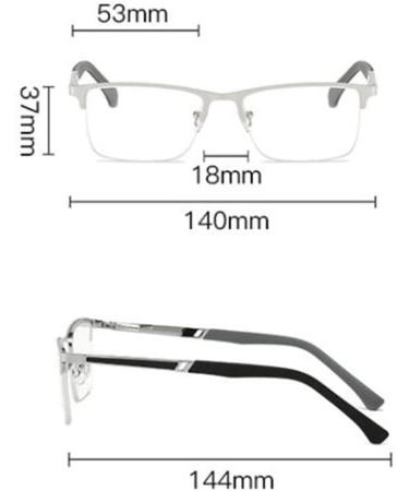 FREAZE Men's Half Frame Reading Glasses - HD Help for Easy Reading 1.0x to 3.5x Magnification - Lightweight & Stylish Visual Aid - Buy Online on GoSupps.com