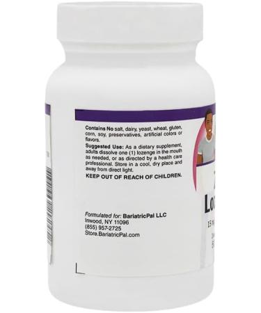 BariatricPal 15mg Zinc + Vitamin C - Lemon Flavored Lozenges (60 Count) - Buy Online on GoSupps.com