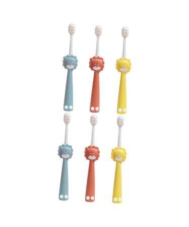 Magiclulu 6 STK Wanmai Children's toothbrush Extra Soft toothbrushes Children's accessories infant toothbrush brightening toothbrush travel pp daily use products for children