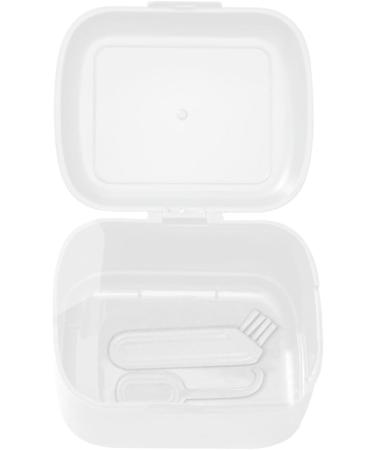 Buy Lingjiong Prosthesis Holder Case - Portable Retainer & Artificial Teeth Storage with Brush & Picker - Ideal Travel Mouth Protection - Buy Online on GoSupps.com