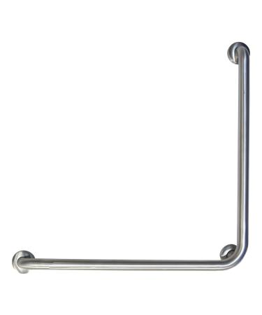 StreamWay L-Shapped Stainless Steel Bathroom Grab Bar 36 inch