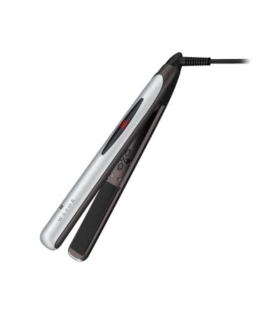 Hair Straightener and Curler Professional Ceramic 2 in 1 Flat Iron Instant Heat Up with Automatic Shut Off(60 min) and Digital LED Display Adjust Temperature from 284 to 446 (1 inch)