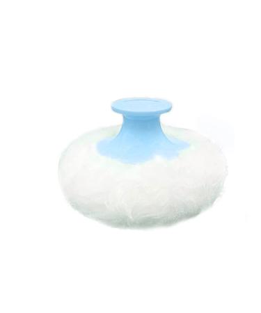 Body Powder Puff for Dusting Powder Women Powder Puff for Bath and Travel (Blue)