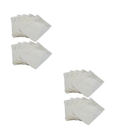 Alipis 40 Pcs Tea Leaves Loose Leaf Teabags Coffee Tea Bags Seasoning Chinese Bag 15cmX20cmx2pcs Whitex2pcs