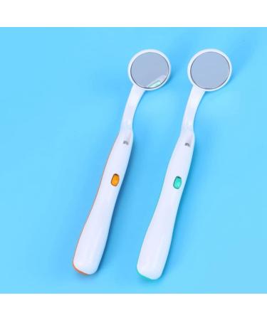 Healifty Dental Mirror with LED Light - Anti-Fog Teeth Mirror for Dentists - 1PC Orange Mouth Tool - Buy Online on GoSupps.com