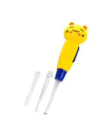 ZYZMH Ear Spoon Cleaning with LED Lighting Cute Animal Detachable Earwax Remover Tool Safety Cleaner Spoon for Kids Peel Ears (Color : 02)