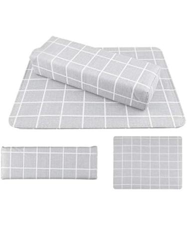 Jalzdieod 1 Set Hand Cushion Holder Soft PU Leather Sponge Arm Rest Design Nail Pillow Manicure Art Beauty Mat Pad-Gray - Buy Online on GoSupps.com