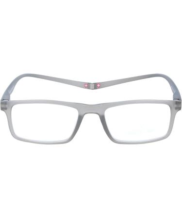 Buy MONTANA Magnetic Reading Glasses - Stylish Plastic Design in Grey +1.50 | International Shipping Available - Buy Online on GoSupps.com