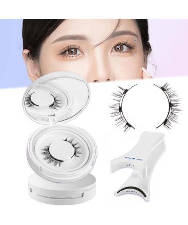 Enjuvie Magnetic Eyelashes Magnetic Eyelashes with Applicator 2024 New Magnetic Lashes with Applicator Reusable Glueless Double Sided Magnetic Eyelashes Natural Look (EM02)