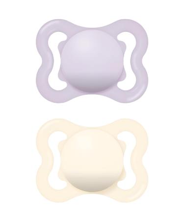 MAM Air pacifiers in a set of 2 rubber with pacifier box 2-6 months pink
