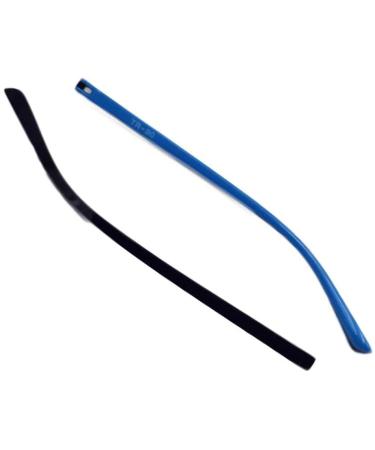 VekkEr Eyeglass Temple Replacement1 Pair Plastic Eyeglass Replacement Temples Eyeglass Frame Temples Blue Black