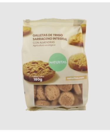 Organic buckwheat and almond cookies with whole grains 180g
