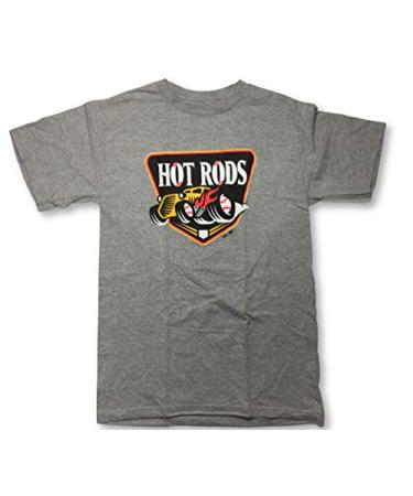 Minor League Bowling Green Hot Rods T-Shirt Style Jersey (Adult Small Gray