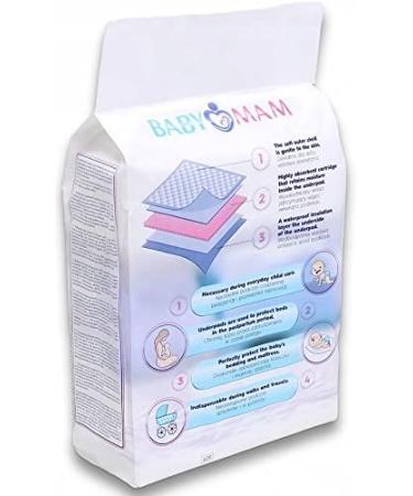Baby Disposable Changing Mats - Waterproof 60x40cm Nappy Pads - 15 Sheets - Buy Online on GoSupps.com