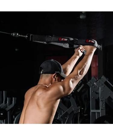 Tricep Rope Cable Attachment for Greater Range Of Motion - Dual Length Design - Buy Online on GoSupps.com