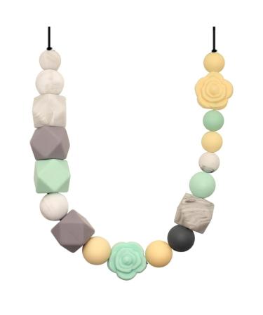 Sensory Chew Necklace for Kids  Chew Necklace for Boys and Girls  Baby Teething Necklace for Mom to Wear  Chewy Necklace Sensory for Autism or Oral Motor Special Needs BPA Free