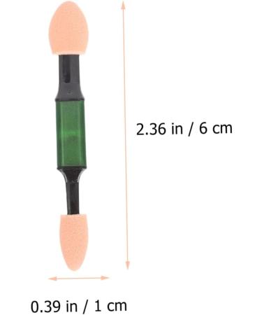 BELLIFFY 30pcs Double Ended Eye Shadow Stick Girl Eyeshadow Makeup Brush Sponge Eyeshadow Stick Rod Aluminum - Buy Online on GoSupps.com