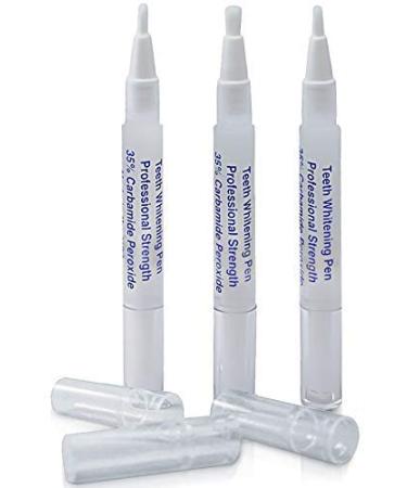 Teeth Whitening Pens (3 Pack) - 35% Carbamide Peroxide Professional Strength - Fast Results - No Sensitivity - Made in USA