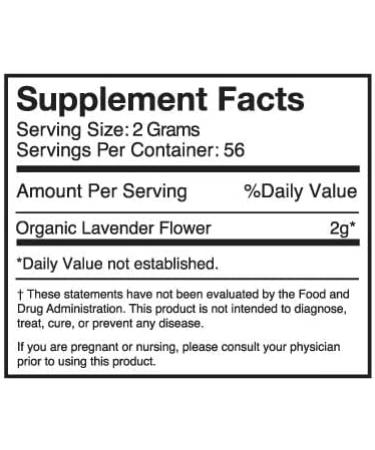 Organic USDA Certified Dried Lavender Flowers - 4oz Extra Grade Loose Leaf - Buy Online on GoSupps.com