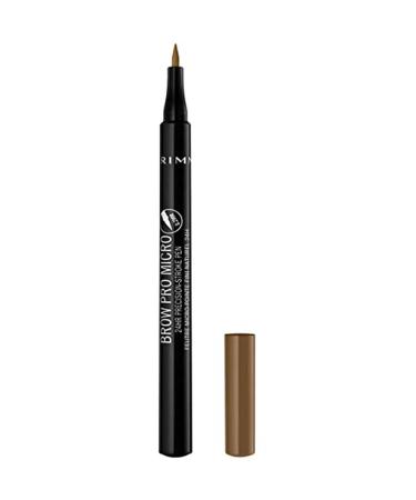 Rimmel London Brow Pro Micro 24HR Precision-Stroke Pen  Microfilling Felt Tip  Blonde  1 ml
