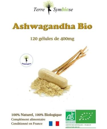 Organic Ashwagandha - 120 capsules of 400 mg - Buy Online on GoSupps.com