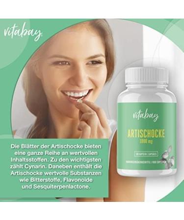 Vitabay High-Dose Artichoke Extract Capsules - 540 Vegan Capsules for Optimal Health - Buy Online on GoSupps.com
