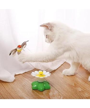 Qcwwy Electric Flying Bird Cat Toys | Rotating Fluttering & Lifelike Sounds for Kittens & Small Pets - International Shipping - Buy Online on GoSupps.com