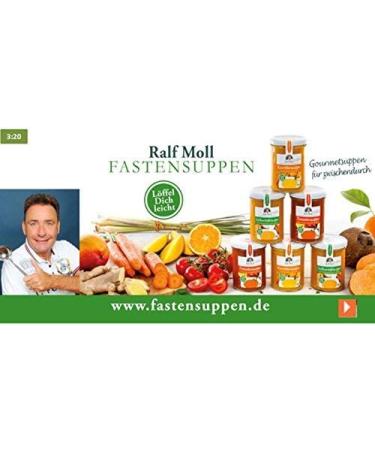 Ralf Moll Organic Fasting Soups - 6x380ml | Tomato Carrot & Sweet Potato | Effective Weight Loss with Interval Fasting - Buy Online on GoSupps.com