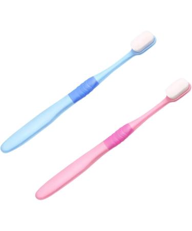 Soesfoufu Extra Soft Toothbrushes - 2-Pack Bristle Toothbrushes for Daily Use Postpartum Oral Care - Sky Blue Auspin Tool - Buy Online on GoSupps.com