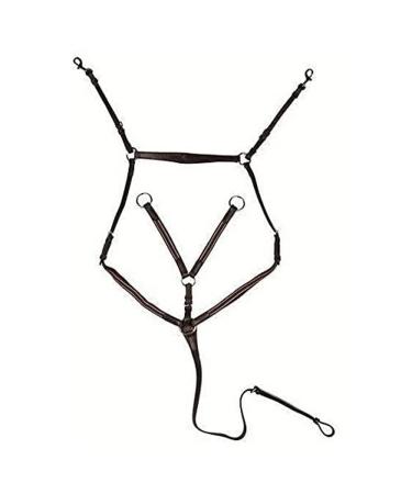 HKM breastplate with martingale fittings color silver brown S