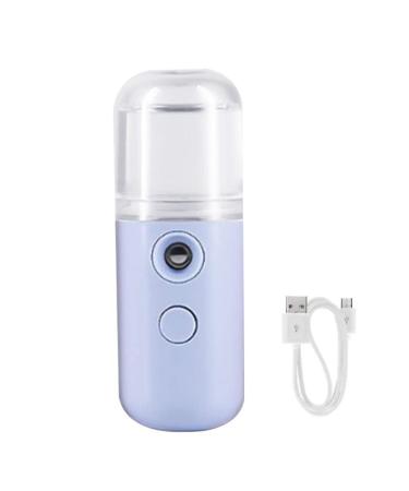 Neroyaner Facial Mister Mini Steamer USB Rechargeable Mist Sprayer for Face Daily Makeup Skin Care Blue 30ml - Mini Steamer Facial Mist Sprayer Facial Mister Handy Mini.